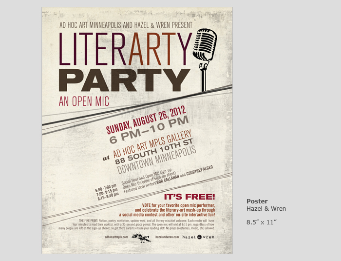 Literarty Party Poster
