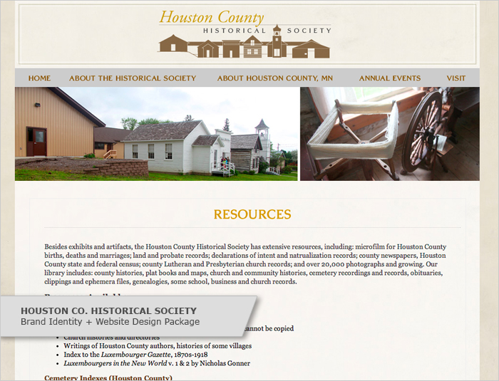 Houston County Historical Society Website